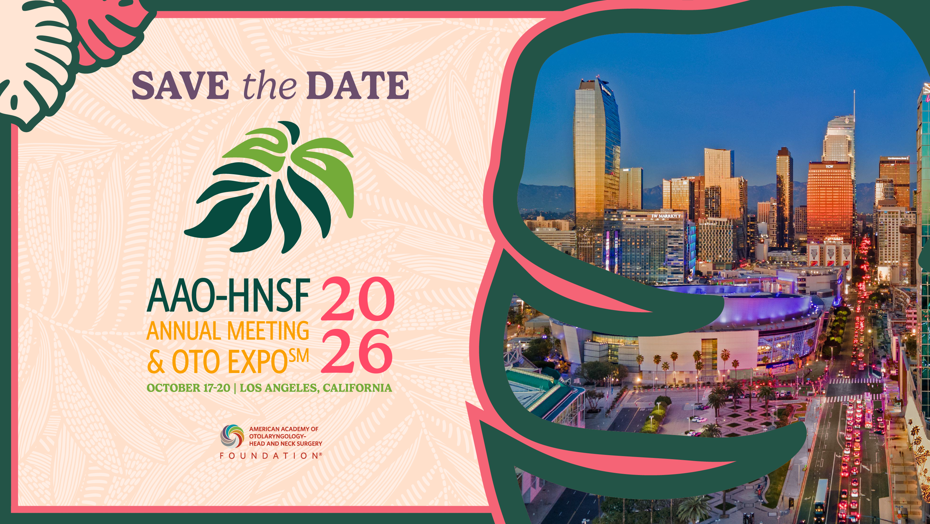 Save the Date: 2026 AAO-HNSF Annual Meeting and OTO EXPO