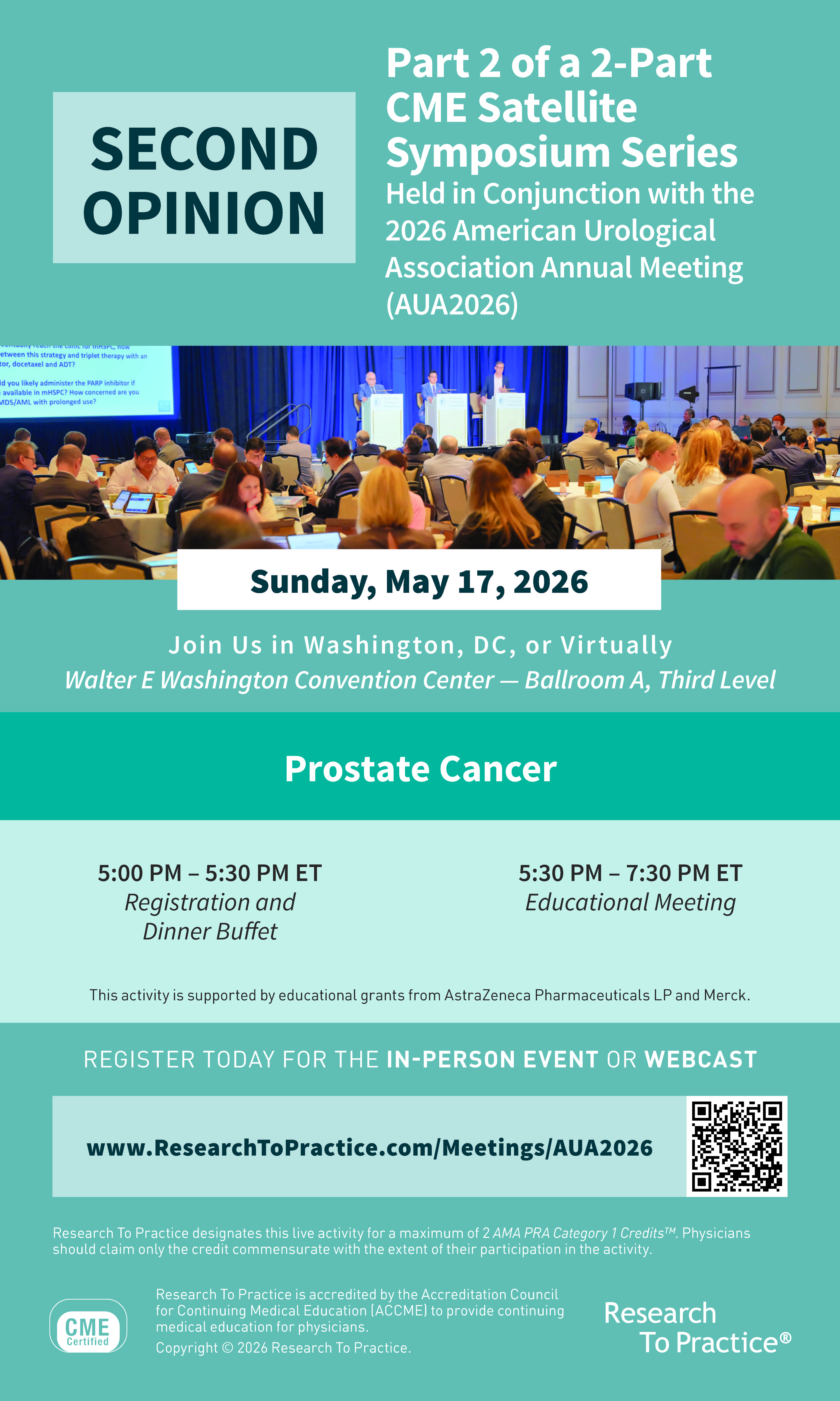 Register Today to Join us for a Comprehensive & Interactive Educational Experience on Prostate Cancer