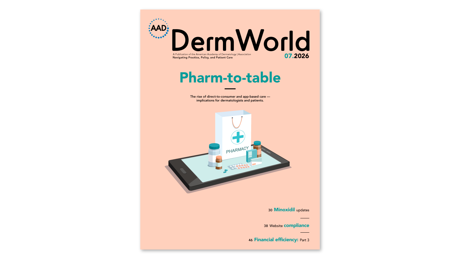 DermWorld July | Pharm-to-table