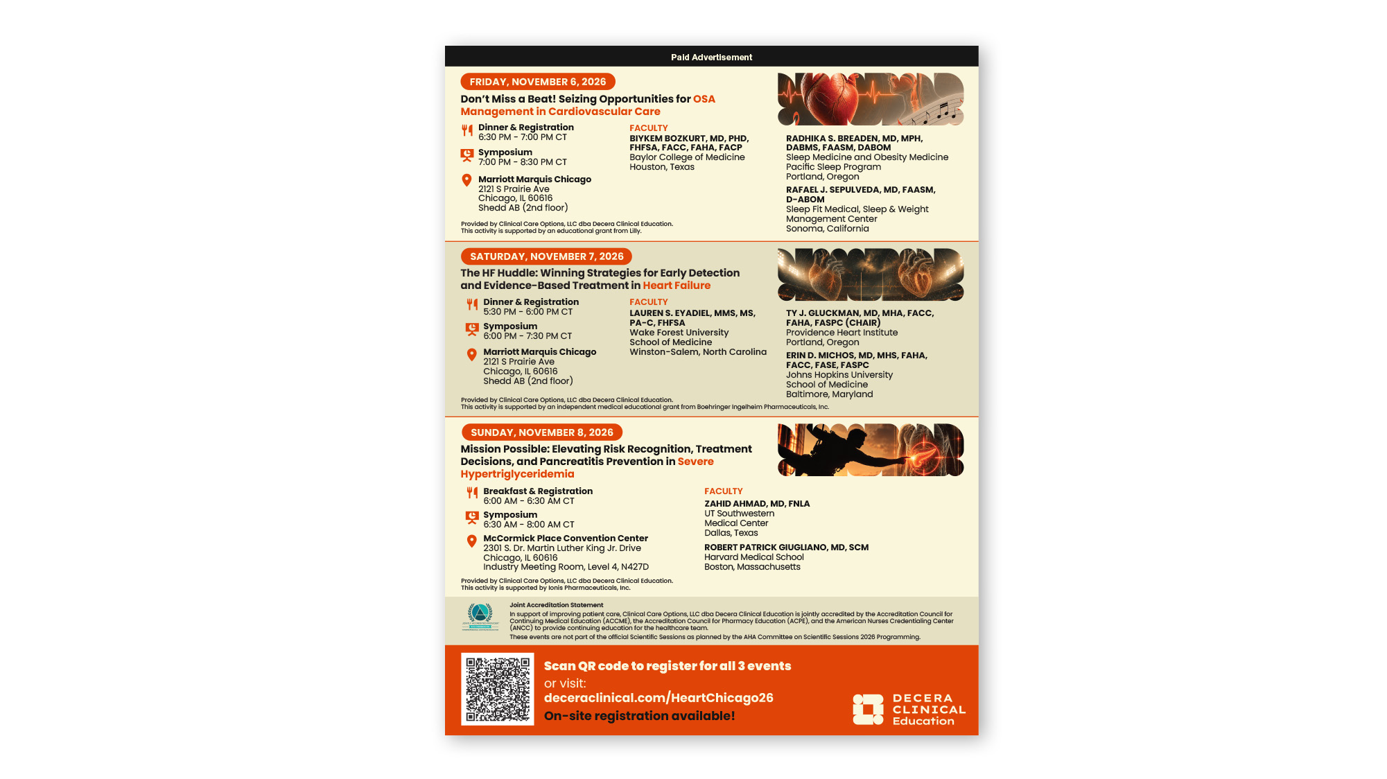 Explore 3 Interactive Satellite Symposia in Cardiology